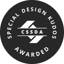 CSS Design Awards Special Design Kudos award
